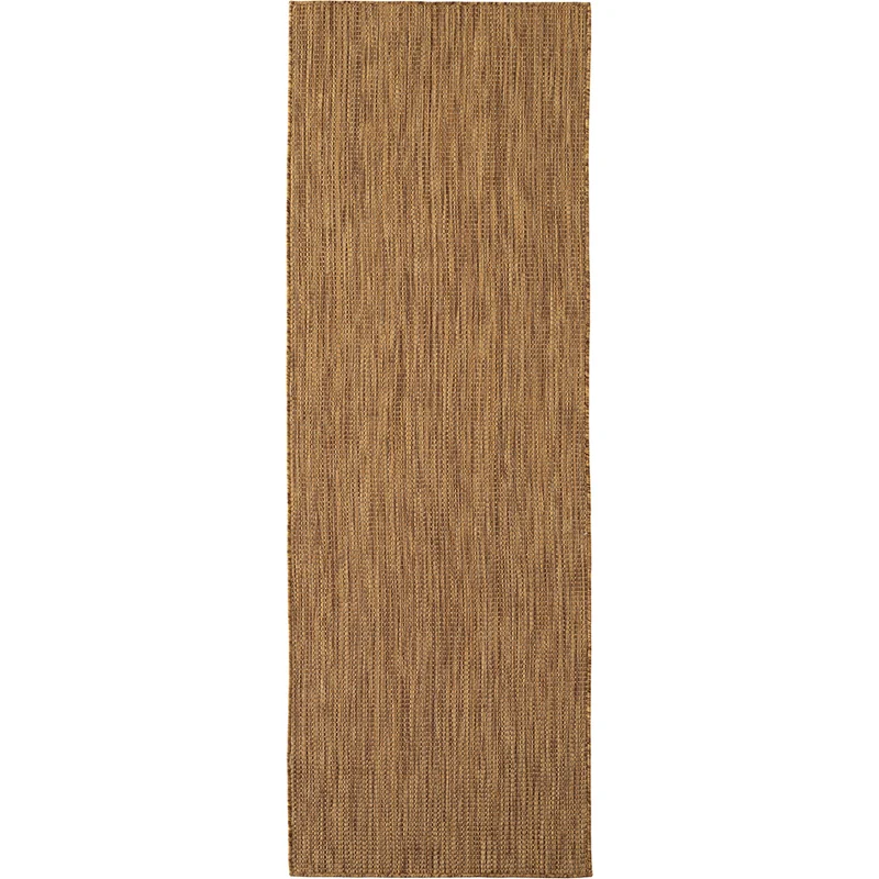 Tapis aspect jute noués Marron