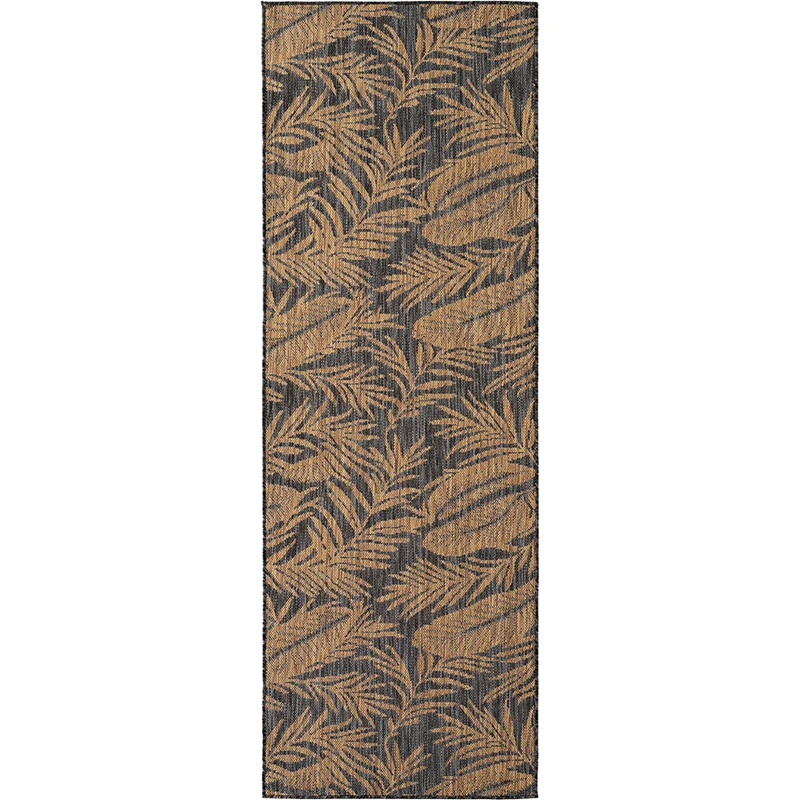 Tapis extérieur noués Noir et Beige