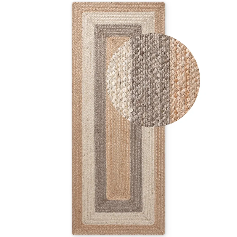 Tapis en Jute Fait Main Fusion